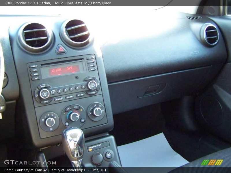 Liquid Silver Metallic / Ebony Black 2008 Pontiac G6 GT Sedan
