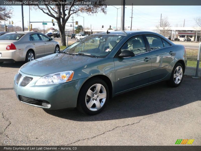 Silver Green Metallic / Light Taupe 2009 Pontiac G6 Sedan