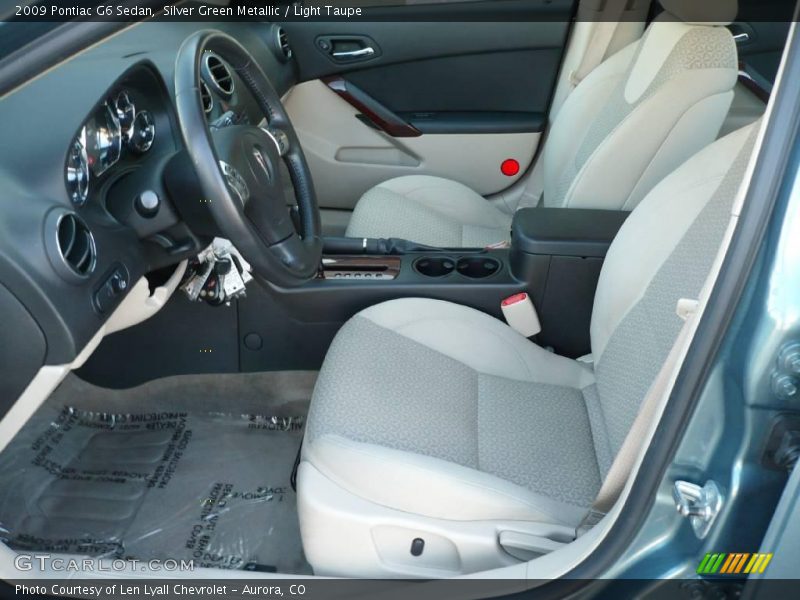 Silver Green Metallic / Light Taupe 2009 Pontiac G6 Sedan