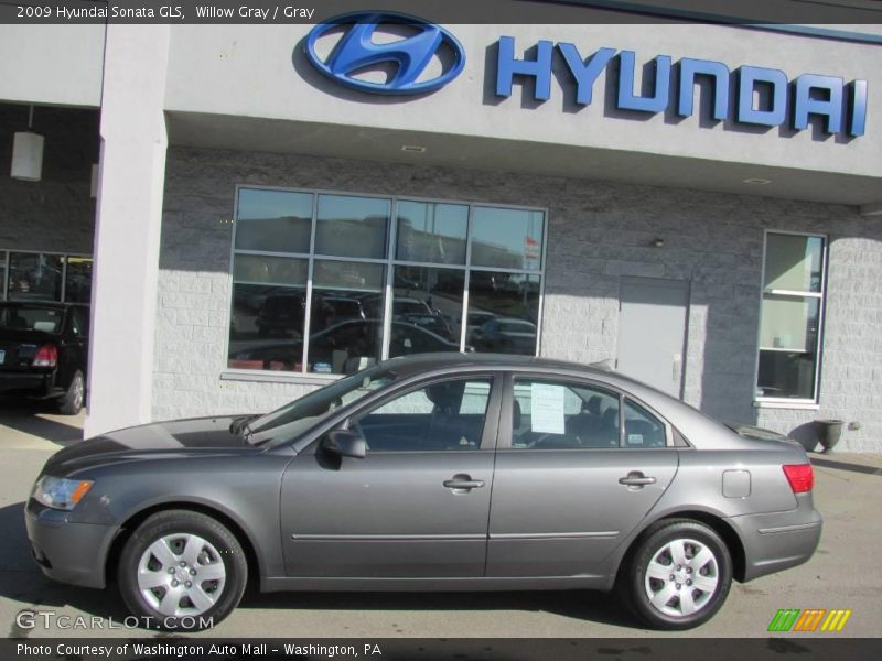 Willow Gray / Gray 2009 Hyundai Sonata GLS