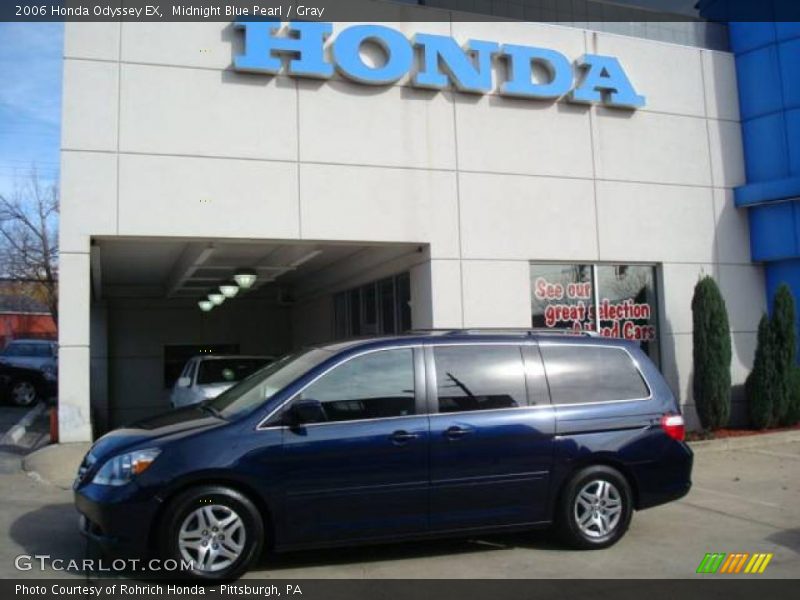 Midnight Blue Pearl / Gray 2006 Honda Odyssey EX