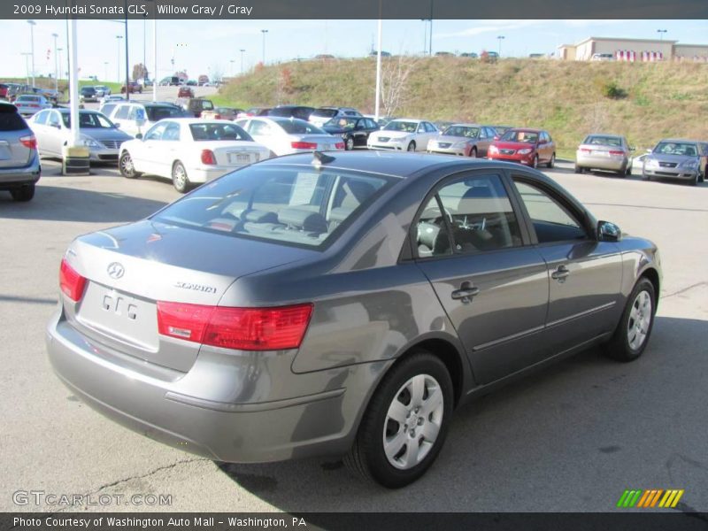 Willow Gray / Gray 2009 Hyundai Sonata GLS