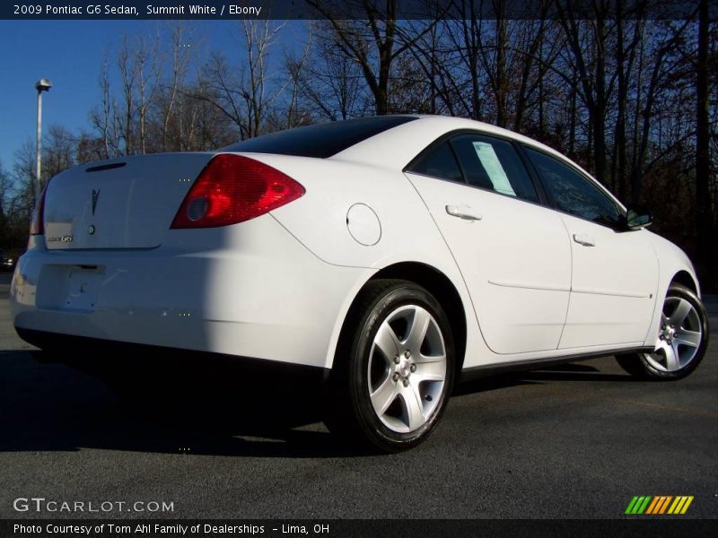 Summit White / Ebony 2009 Pontiac G6 Sedan
