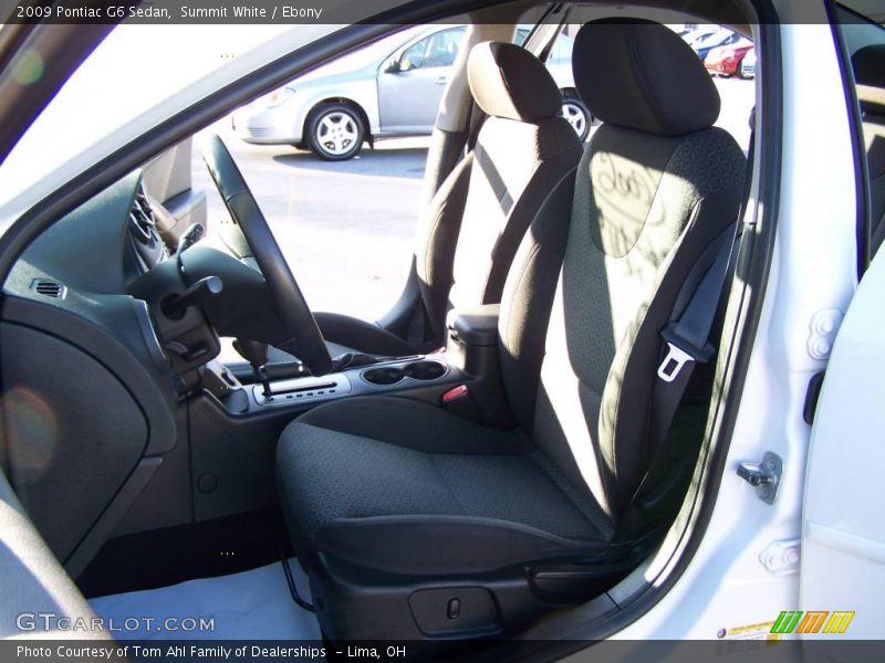 Summit White / Ebony 2009 Pontiac G6 Sedan