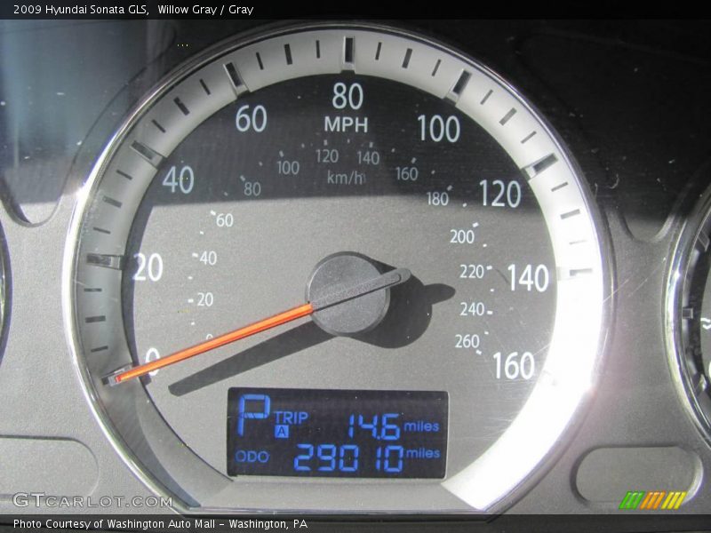 Willow Gray / Gray 2009 Hyundai Sonata GLS
