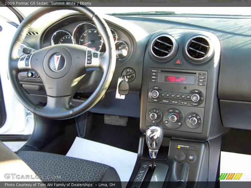 Summit White / Ebony 2009 Pontiac G6 Sedan