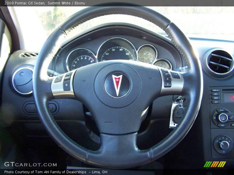 Summit White / Ebony 2009 Pontiac G6 Sedan