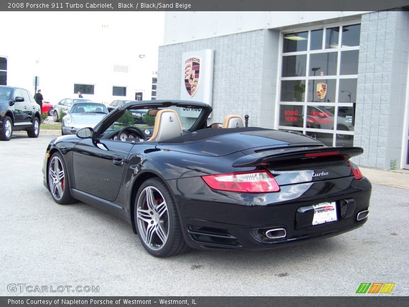 Black / Black/Sand Beige 2008 Porsche 911 Turbo Cabriolet