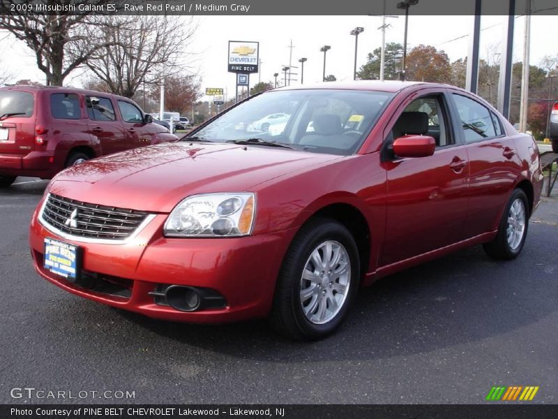 Rave Red Pearl / Medium Gray 2009 Mitsubishi Galant ES
