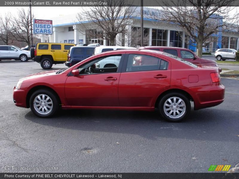 Rave Red Pearl / Medium Gray 2009 Mitsubishi Galant ES