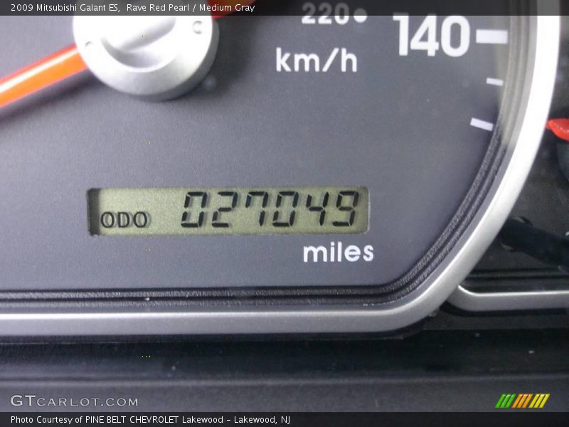Rave Red Pearl / Medium Gray 2009 Mitsubishi Galant ES