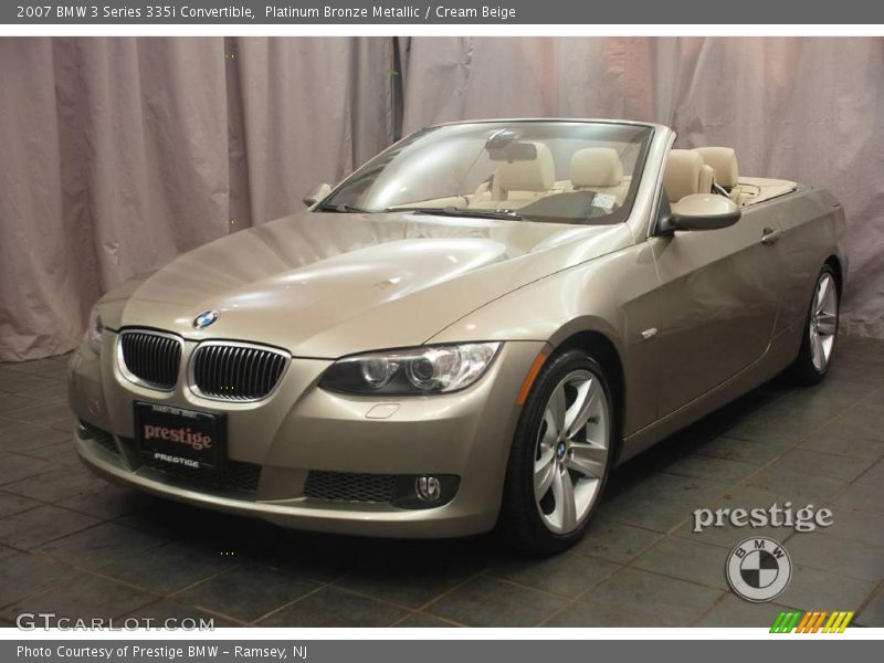 Platinum Bronze Metallic / Cream Beige 2007 BMW 3 Series 335i Convertible