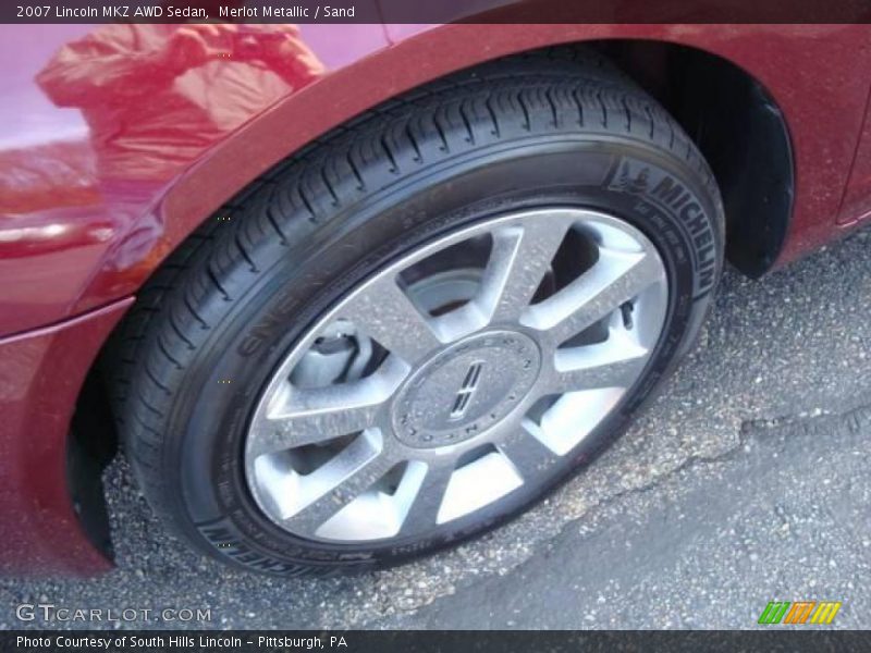 Merlot Metallic / Sand 2007 Lincoln MKZ AWD Sedan