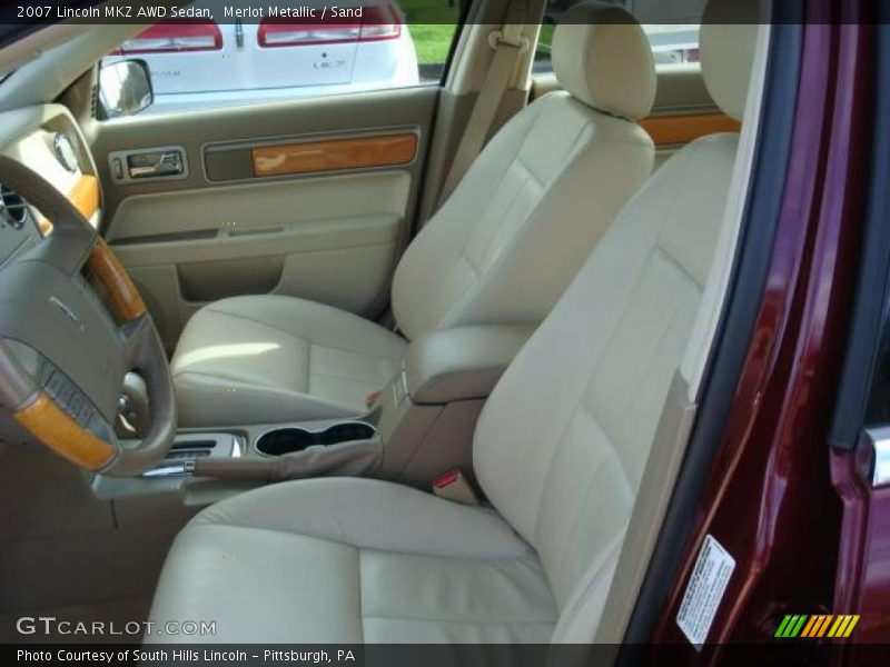 Merlot Metallic / Sand 2007 Lincoln MKZ AWD Sedan