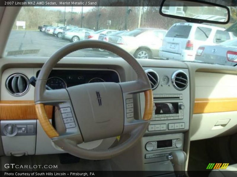 Merlot Metallic / Sand 2007 Lincoln MKZ AWD Sedan