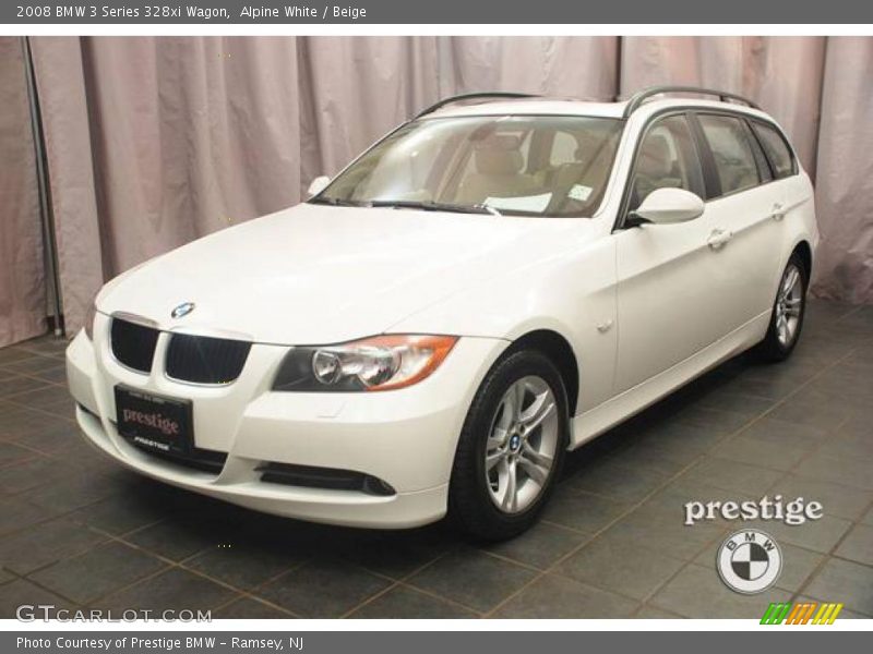 Alpine White / Beige 2008 BMW 3 Series 328xi Wagon