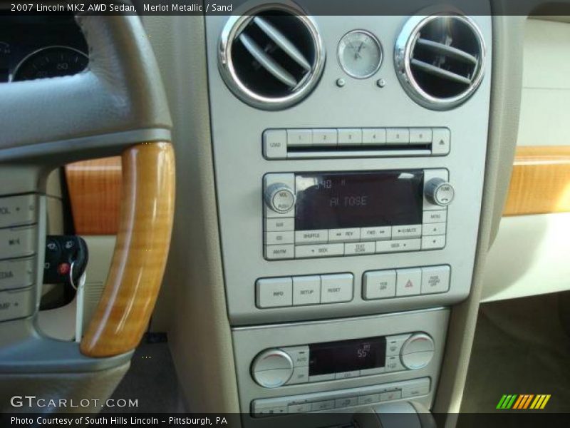 Merlot Metallic / Sand 2007 Lincoln MKZ AWD Sedan