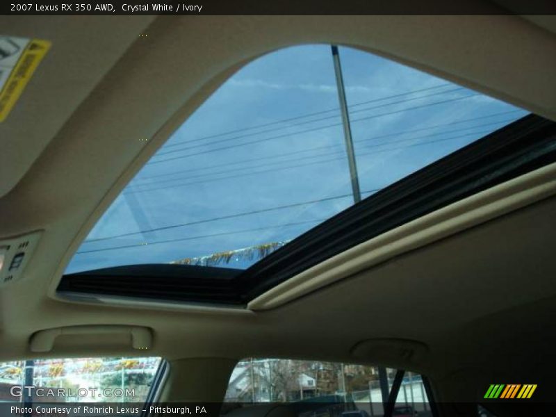 Crystal White / Ivory 2007 Lexus RX 350 AWD