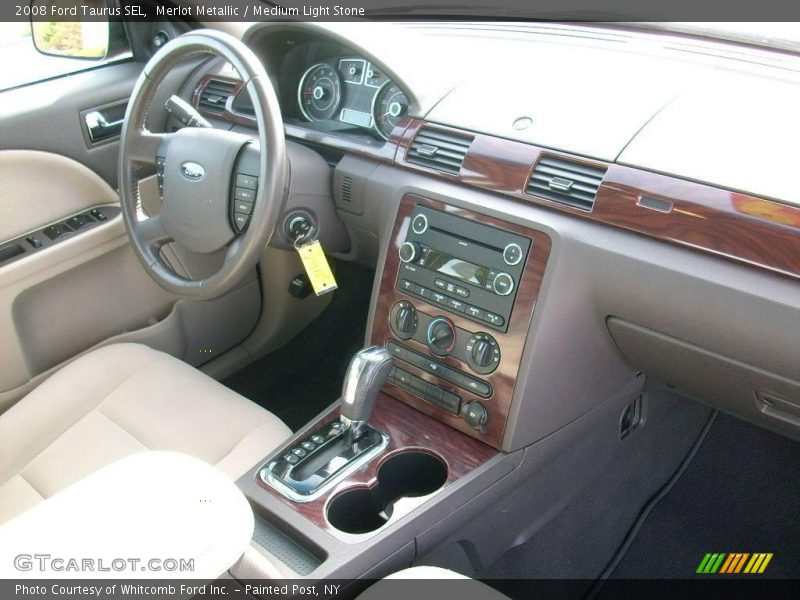 Merlot Metallic / Medium Light Stone 2008 Ford Taurus SEL