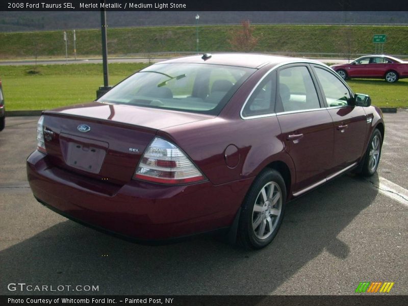 Merlot Metallic / Medium Light Stone 2008 Ford Taurus SEL