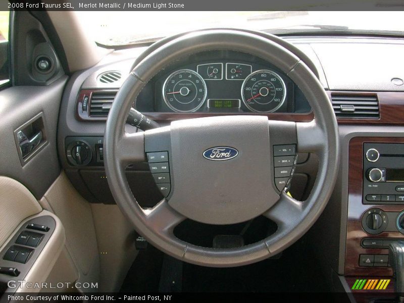 Merlot Metallic / Medium Light Stone 2008 Ford Taurus SEL