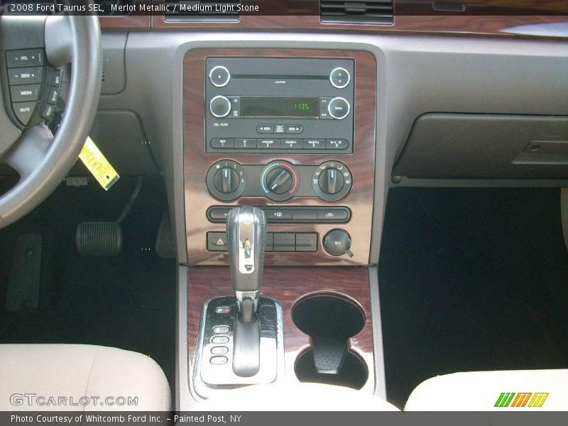 Merlot Metallic / Medium Light Stone 2008 Ford Taurus SEL