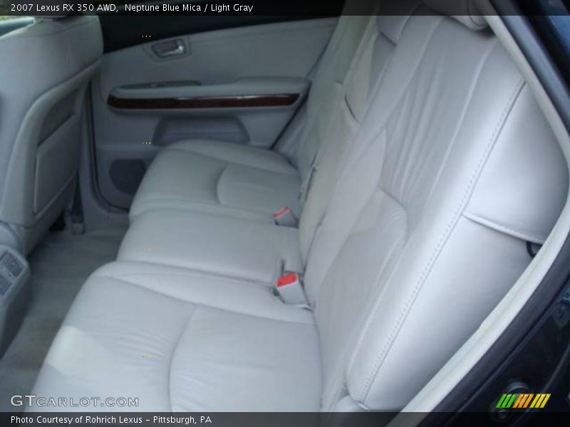 Neptune Blue Mica / Light Gray 2007 Lexus RX 350 AWD