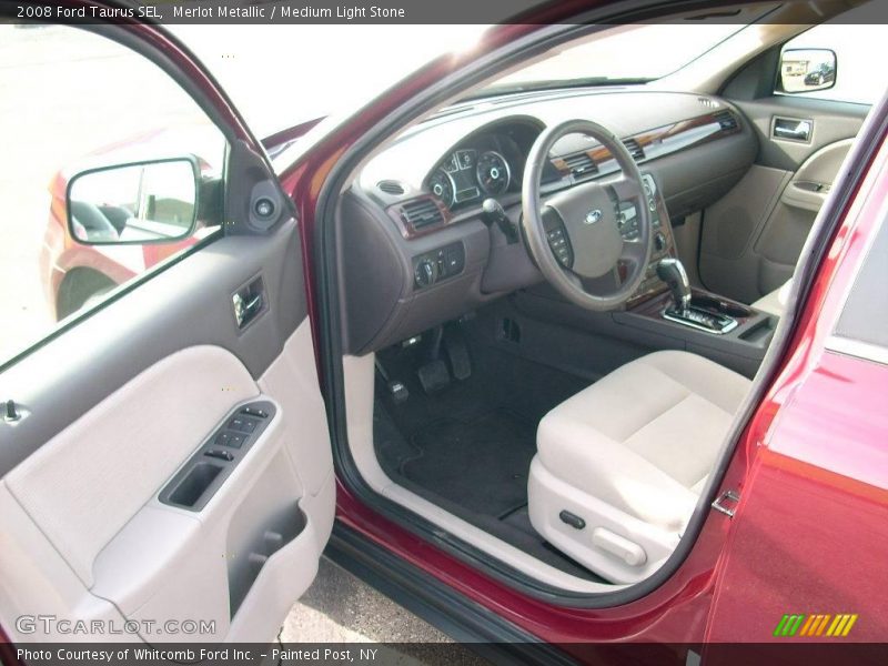 Merlot Metallic / Medium Light Stone 2008 Ford Taurus SEL