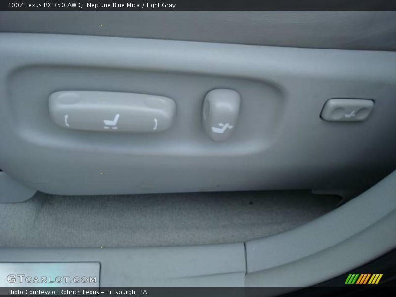 Neptune Blue Mica / Light Gray 2007 Lexus RX 350 AWD