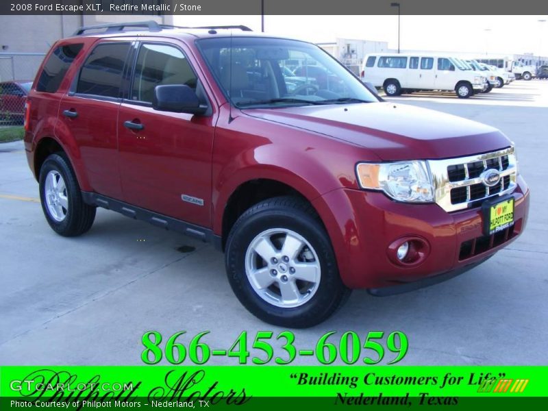 Redfire Metallic / Stone 2008 Ford Escape XLT