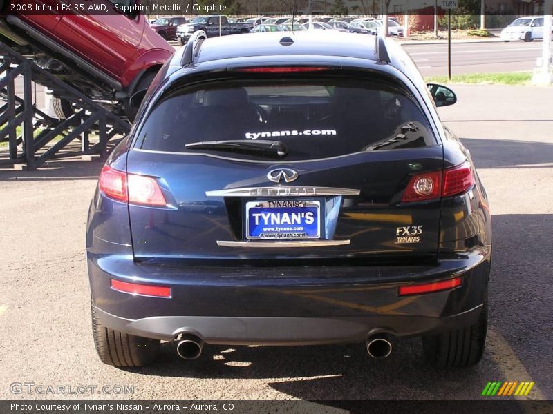 Sapphire Metallic / Graphite 2008 Infiniti FX 35 AWD