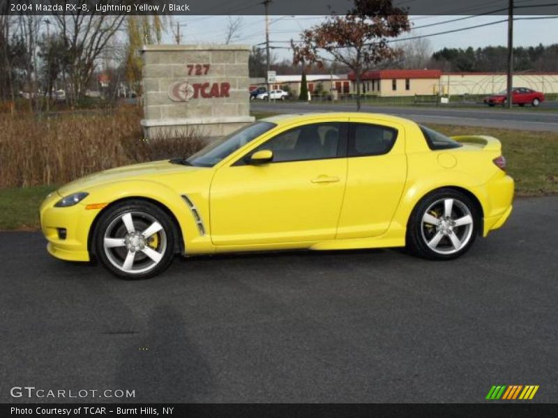 Lightning Yellow / Black 2004 Mazda RX-8