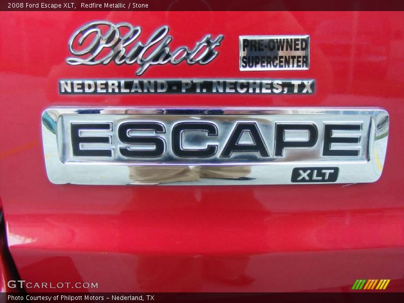 Redfire Metallic / Stone 2008 Ford Escape XLT