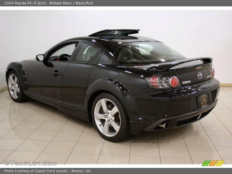 Brilliant Black / Black/Red 2004 Mazda RX-8 Sport