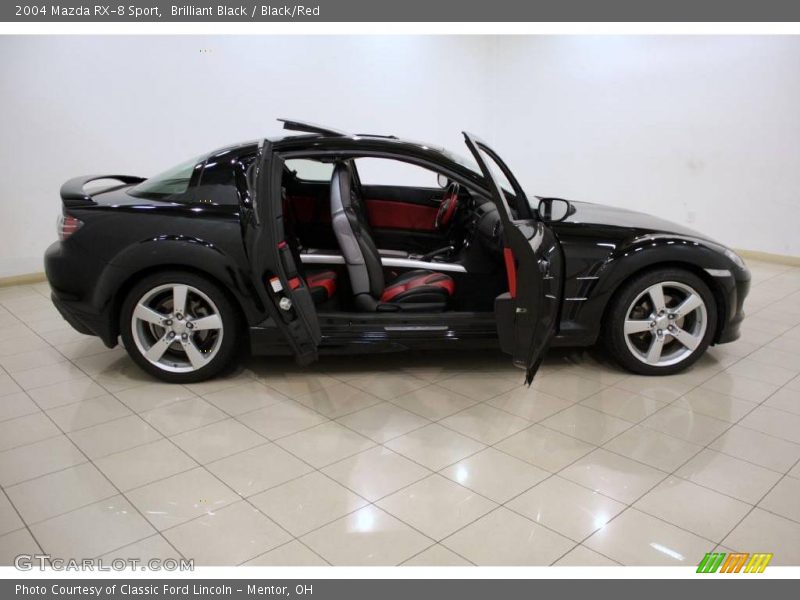 Brilliant Black / Black/Red 2004 Mazda RX-8 Sport