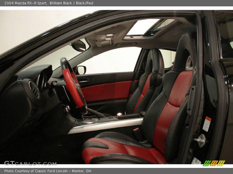 Brilliant Black / Black/Red 2004 Mazda RX-8 Sport