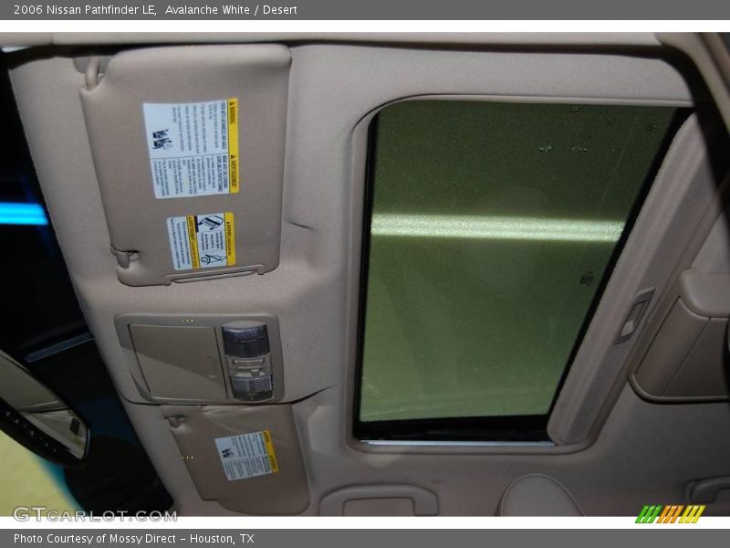 Avalanche White / Desert 2006 Nissan Pathfinder LE