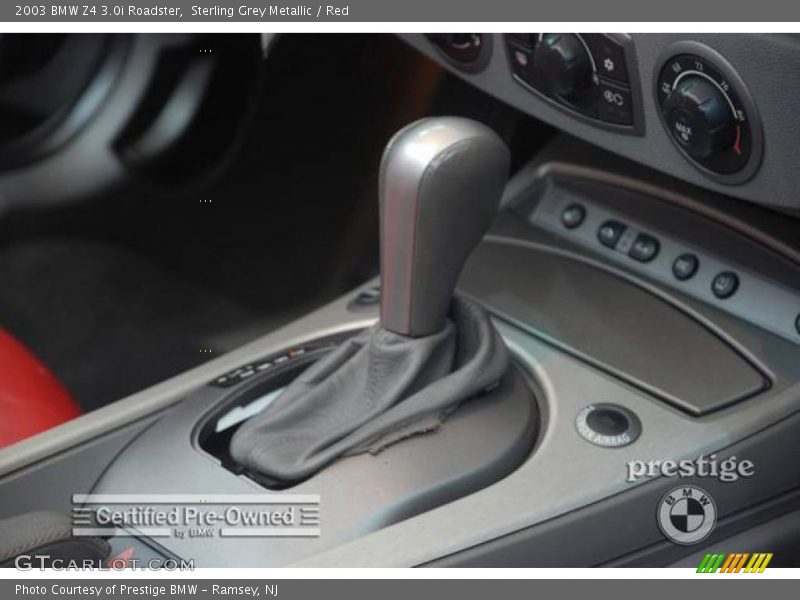 Sterling Grey Metallic / Red 2003 BMW Z4 3.0i Roadster