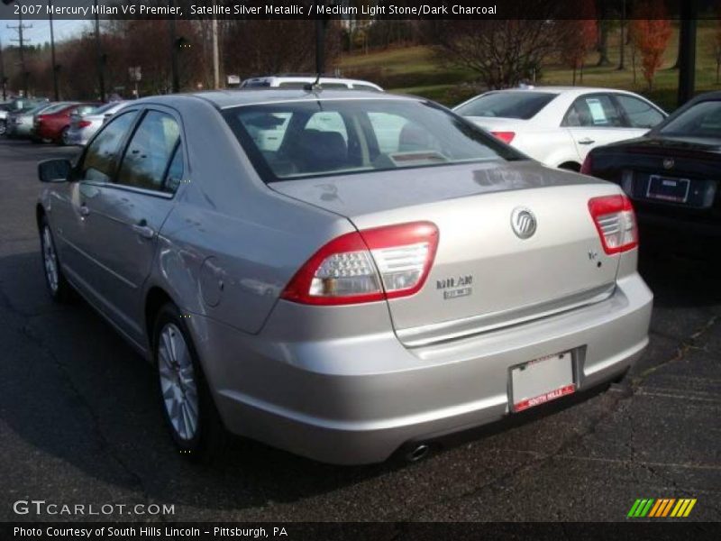 Satellite Silver Metallic / Medium Light Stone/Dark Charcoal 2007 Mercury Milan V6 Premier