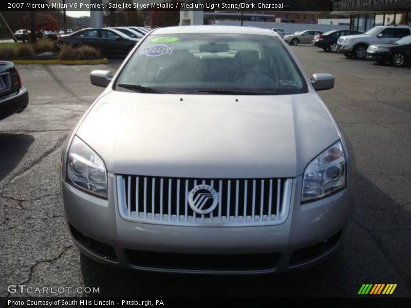 Satellite Silver Metallic / Medium Light Stone/Dark Charcoal 2007 Mercury Milan V6 Premier