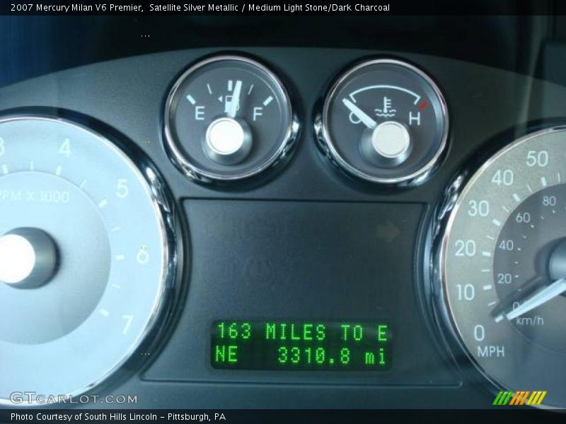 Satellite Silver Metallic / Medium Light Stone/Dark Charcoal 2007 Mercury Milan V6 Premier
