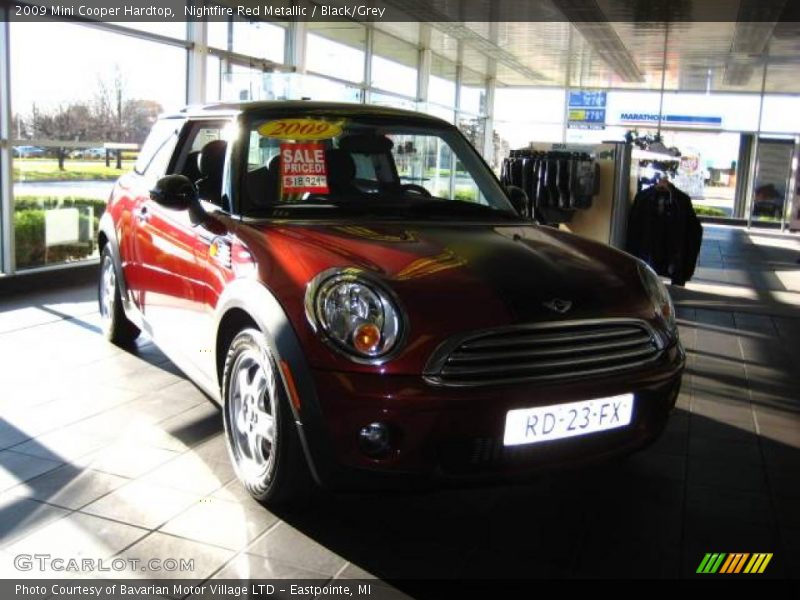 Nightfire Red Metallic / Black/Grey 2009 Mini Cooper Hardtop