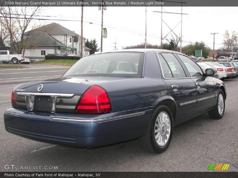 Norsea Blue Metallic / Medium Light Stone 2009 Mercury Grand Marquis LS Ultimate Edition