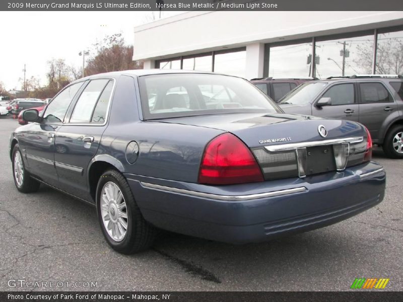 Norsea Blue Metallic / Medium Light Stone 2009 Mercury Grand Marquis LS Ultimate Edition
