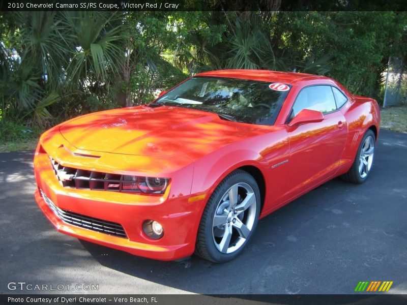 Victory Red / Gray 2010 Chevrolet Camaro SS/RS Coupe