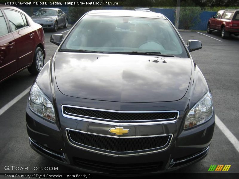 Taupe Gray Metallic / Titanium 2010 Chevrolet Malibu LT Sedan
