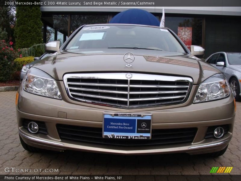 Sand Beige Metallic / Savanna/Cashmere 2008 Mercedes-Benz C 300 4Matic Luxury