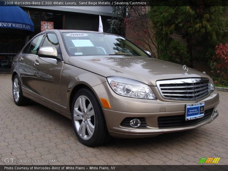Sand Beige Metallic / Savanna/Cashmere 2008 Mercedes-Benz C 300 4Matic Luxury