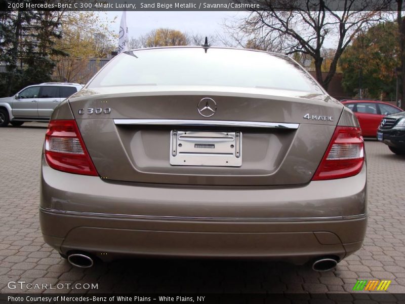 Sand Beige Metallic / Savanna/Cashmere 2008 Mercedes-Benz C 300 4Matic Luxury
