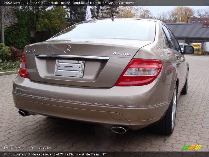 Sand Beige Metallic / Savanna/Cashmere 2008 Mercedes-Benz C 300 4Matic Luxury
